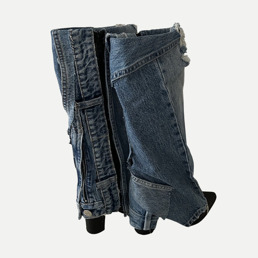 DENIM JEAN HEELS