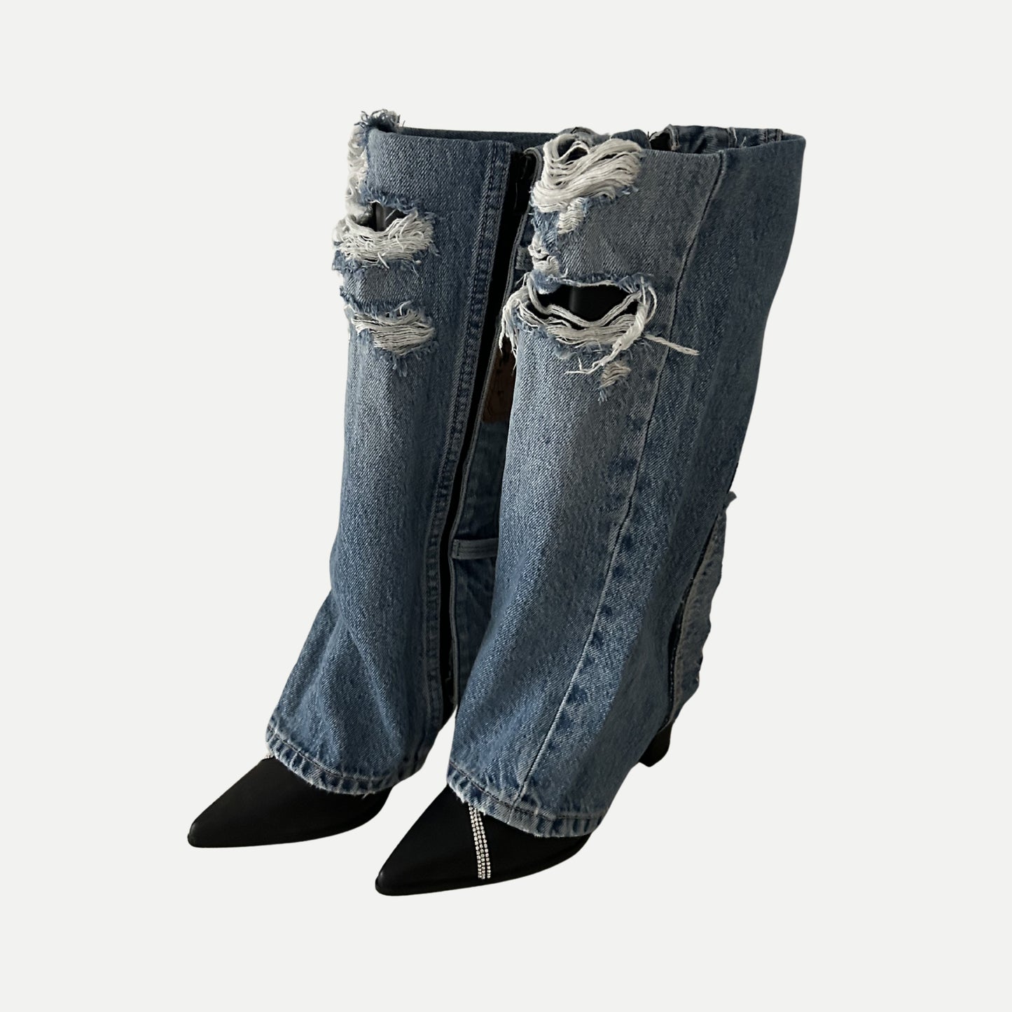 DENIM JEAN HEELS