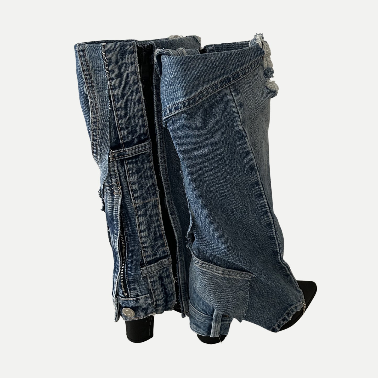 DENIM JEAN HEELS
